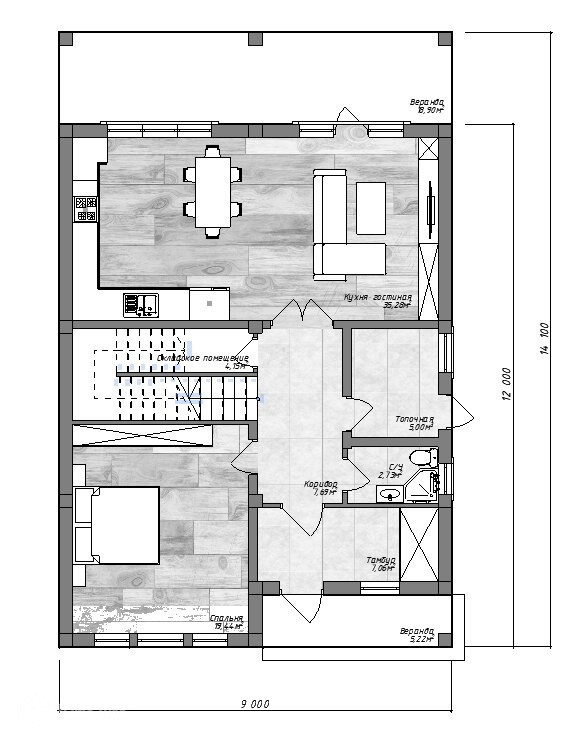 Планировка проекта ДД-216