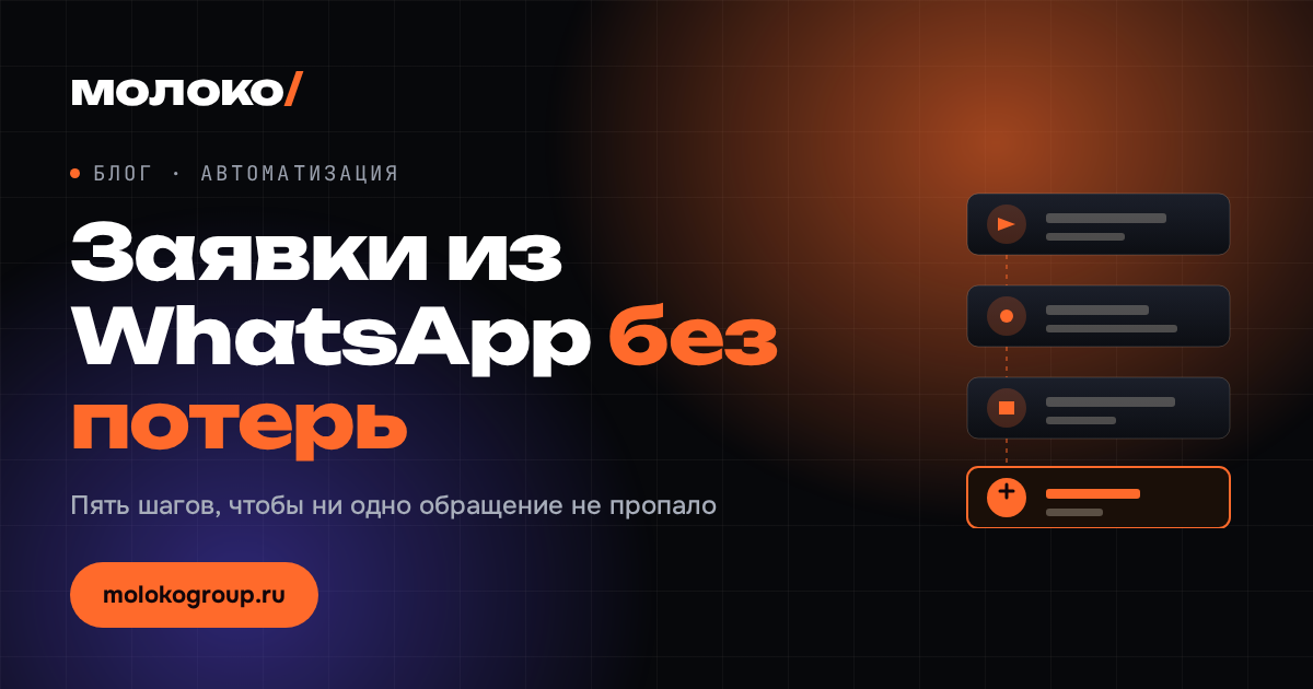 Как перестать терять заявки из WhatsApp: пять шагов без лишних программ