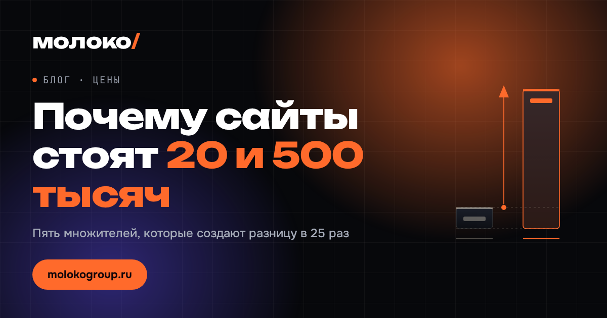 Почему одни сайты стоят 20 тысяч, а другие 500