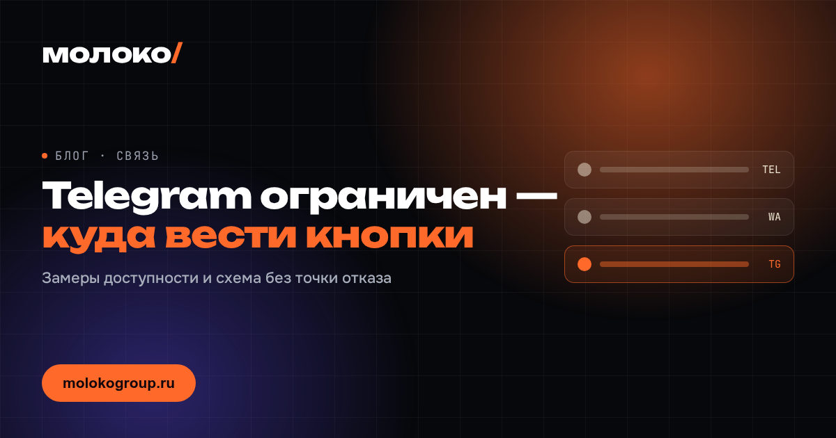 Telegram ограничен в России: что теперь делать с кнопками связи на сайте