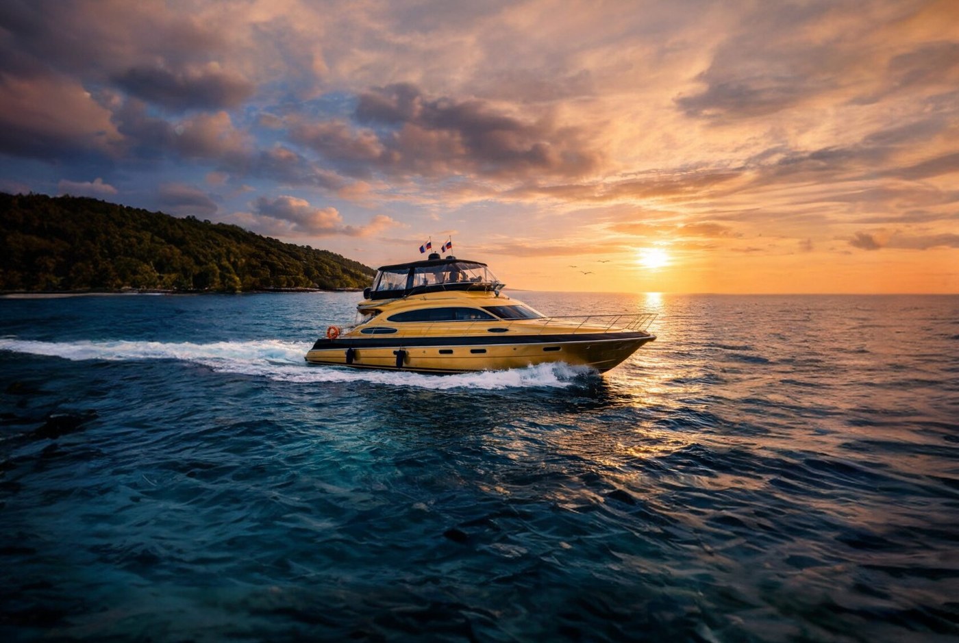 Miami Yacht — яхты у мыса Троицы